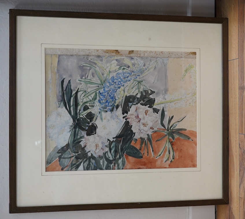 Ursula Tyrwiff (1878-1966), watercolour, Still life, 38 x 49cm. Condition - good, slipped in frame